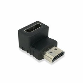 ACT AC7570 haaks kabel-tussenstuk | HDMI | Zwart