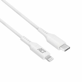 ACT kabel | USB-C naar Lightning | 2 m | Wit | AC3015