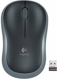 Logitech M185 | Draadloze Muis | Links- en Rechtshandig | RF | 1000 DPI | Zwart/Grijs