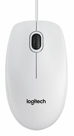 Logitech B100 | Bekabelde Muis | Links- en Rechtshandig | USB-A | 800 DPI | Wit