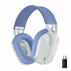 Logitech G G435 | Draadlooze Over-ear Gaming Headset | Bluetooth &amp; USB-A Receiver | Wit/Lilac