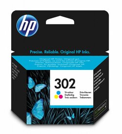 HP 302 | Originele Cyaan/Magenta/Geel Inktcartridge | 1 Stuk