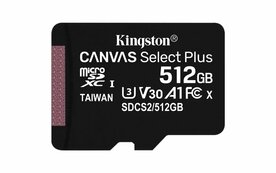 Kingston Canvas Select Plus | SDXC | 512GB | Class 10 | UHS-I U1