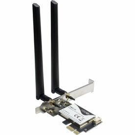 Inter-Tech DMG-35 | Wi-Fi 6 &amp; Bluetooth 5.0 PCIe Adapter | 3000 Mbps | Dual-band (2,4 GHz / 5 GHz) | Intel AX200 Chipset | PCIe x1
