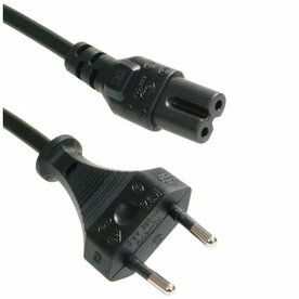 Gembird electriciteitssnoer | 2-pin | Zwart | 1,8 m | PC-184-VDE