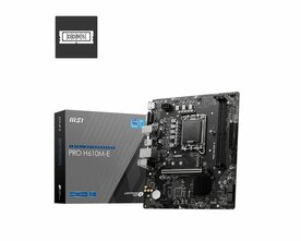 MSI PRO H610M-E | Socket LGA 1700 | Intel H610 | 4xDDR5 | Micro-ATX | Moederbord