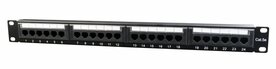 Gembird Patchpanel | 24-poorts Cat5e | Inclusief kabelorganizer | 19" Rackmount | Zwart