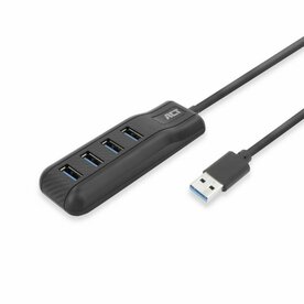ACT AC6320 | USB 3.2 Gen 1 Interface Hub | Type-A | 5 Gbps | Zwart
