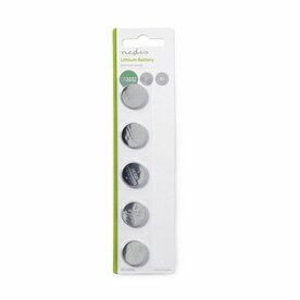 Nedis BALCR20325BL | CR2032 Lithium Knoopcel Batterij | 3V | 5 Stuks