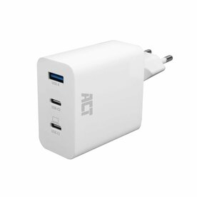 ACT AC2170 USB-C/USB-A Lader | 3-Poorts met PPS, QuickCharge &amp; GaNFast | 65W