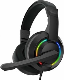 Baracuda HYDRA RGB Rainbow | Gaming Headset 3,5mm &amp; USB | Zwart