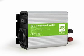 Gembird EG-PWC500-01 | Netvoeding &amp; Inverter Auto | 500 W | Grijs