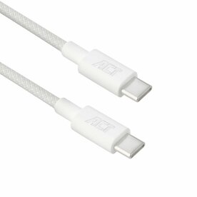ACT AC3080 | USB 2.0 Kabel | USB-C naar USB-C | 60W | 480Mbps | Wit | 1 Meter