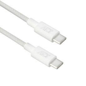 ACT AC3085 | USB 2.0 Kabel | USB-C naar USB-C | 240W | 480Mbps | Wit | 2 Meter