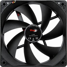 Inter-Tech Sinan F-120-S | 120mm Case Fan | 3-Pin | Zwart