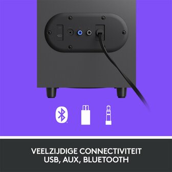 Logitech Z407 | 2.1 Bluetooth Luidsprekerset | Draadloze Afstandsbediening | Subwoofer | 80W RMS