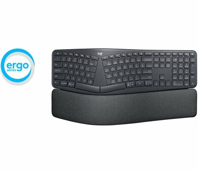 Logitech Ergo K860 toetsenbord RF-draadloos + Bluetooth US International Zwart