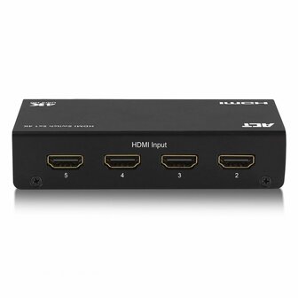 ACT AC7840 5 x 1 HDMI switch, 3D en 4K ondersteuning