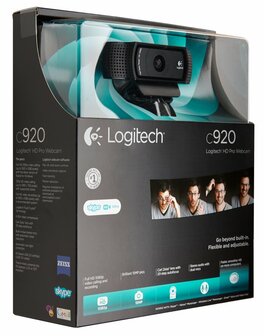 Logitech C920 HD Pro webcam 3 MP 1920 x 1080 Pixels USB 2.0 Zwart