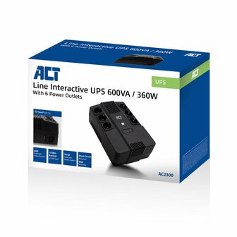 ACT AC2300 UPS Line-interactive 600VA 360 W