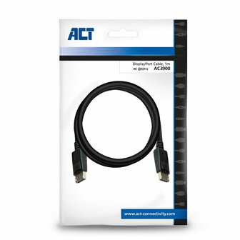 ACT AC3900 DisplayPort kabel 1 m Zwart