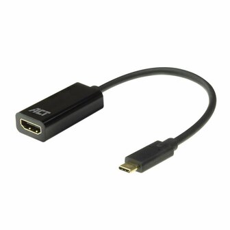 ACT AC7310 video kabel adapter 0,15 m USB Type-C HDMI Type A (Standaard) Zwart