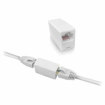 ACT AC4105 kabel-verlengstuk | RJ-45 | Wit