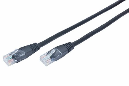 Gembird Patch Cord Cat.5e UTP 0.25m netwerkkabel Zwart 0,25 m Cat5e U/UTP (UTP)