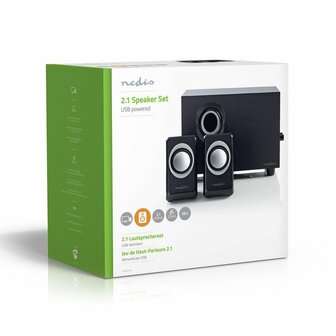 Nedis CSPR10021BK | 2.1 Luidsprekerset | 16W RMS | Zwart