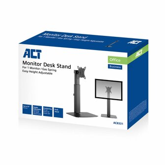 ACT AC8331 flat panel bureau steun 81,3 cm (32&quot;) Vrijstaand Zwart