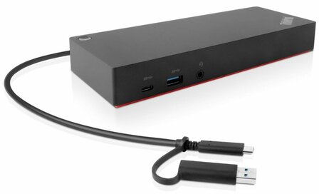 Lenovo 40AF0135EU notebook dock &amp; poortreplicator Bedraad Zwart