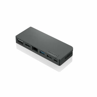 Lenovo 4X90S92381 notebook dock &amp; poortreplicator Bedraad USB 3.2 Gen 1 (3.1 Gen 1) Type-C Grijs