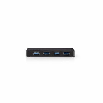 Nedis UHUBU3420BK interface hub USB 3.2 Gen 1 (3.1 Gen 1) Micro-B Zwart