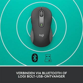 Logitech Signature M650 muis Rechtshandig RF-draadloos + Bluetooth Optisch 2000 DPI