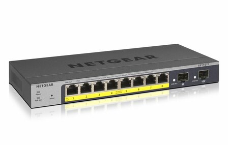 Netgear GS110TP Managed L2/L3/L4 Gigabit Ethernet (10/100/1000) Power over Ethernet (PoE) Grijs