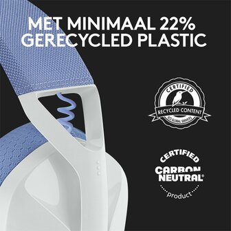 Logitech G G435 | Draadlooze Over-ear Gaming Headset | Bluetooth &amp; USB-A Receiver | Wit/Lilac