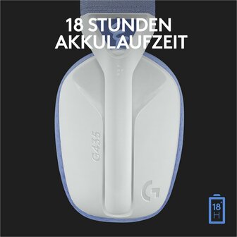 Logitech G G435 | Draadlooze Over-ear Gaming Headset | Bluetooth &amp; USB-A Receiver | Wit/Lilac