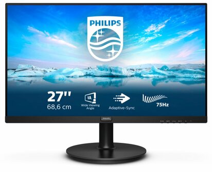 Philips V Line 272V8LA/00 computer monitor 68,6 cm (27&quot;) 1920 x 1080 Pixels Full HD LED Zwart