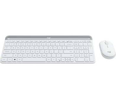Logitech MK470 toetsenbord Inclusief muis USB QWERTY Engels Wit