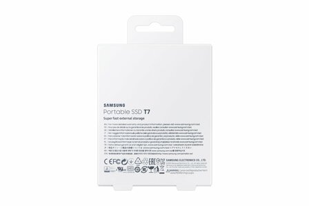 Samsung T7 | Externe SSD | 2TB | USB 3.2 Gen 2 | 1.050MB/s | Grijs | Compact &amp; Snel