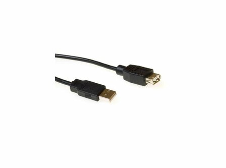 ACT USB 2.0 verlengkabel USB A male - USB A female zwart