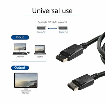 ACT DisplayPort aansluitkabel male-male