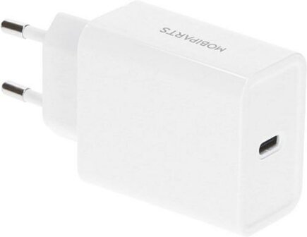 Mobiparts Wall Charger USB-C 30W White (with PD)