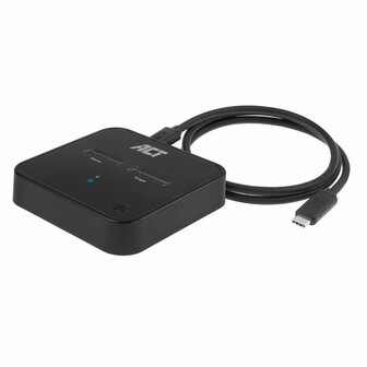 ACT AC1502 basisstation voor opslagstations USB 3.2 Gen 2 (3.1 Gen 2) Type-C Zwart