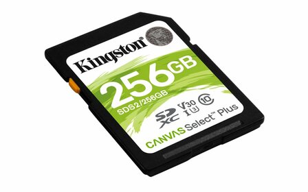 Kingston Technology Canvas Select Plus 256 GB SDXC UHS-I Klasse 10