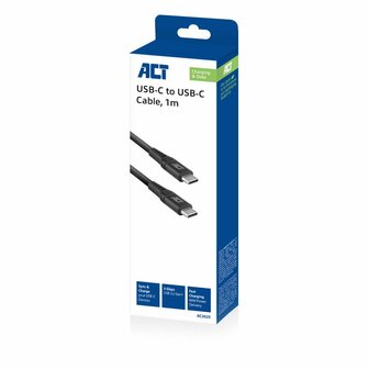 ACT AC3025 USB-kabel 1 m USB 3.2 Gen 1 (3.1 Gen 1) USB C Zwart