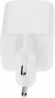 Mobiparts GaN Wall Charger Dual USB-C 35W Wit