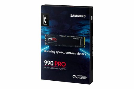 Samsung 990 PRO | 4TB NVMe SSD | M.2 Gen4 | 7.450MB/s Read | 6.900MB/s Write