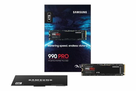 Samsung 990 PRO | 4TB NVMe SSD | M.2 Gen4 | 7.450MB/s Read | 6.900MB/s Write