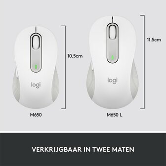 Logitech Signature M650 muis Rechtshandig RF-draadloos + Bluetooth Optisch 2000 DPI